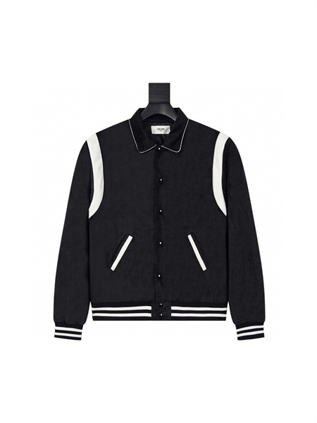 JACKET CELINE CỔ BẺ – BLACK