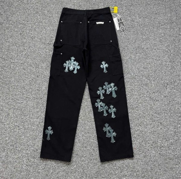 JEANS CHROME LOGO - BLACK - Image 2