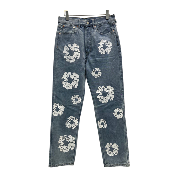 JEANS DENIM TEARS – XANH