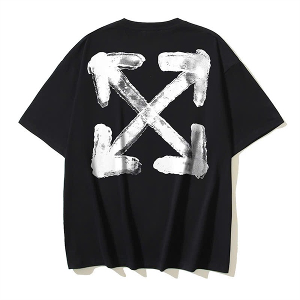 T-SHIRT OW SLOGAN – BLACK