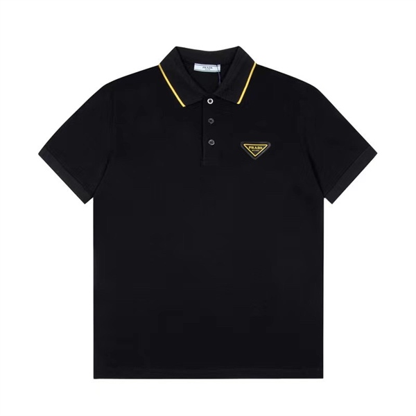 POLO PRADA ĐEN – TRẮNG TAG VÀNG