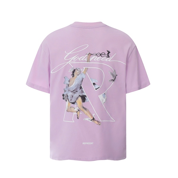 T-SHIRT REPRESENT LOGO – PURPLE