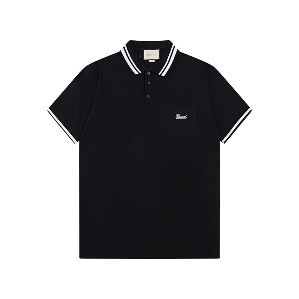 POLO GUCCI SLOGAN – BLACK