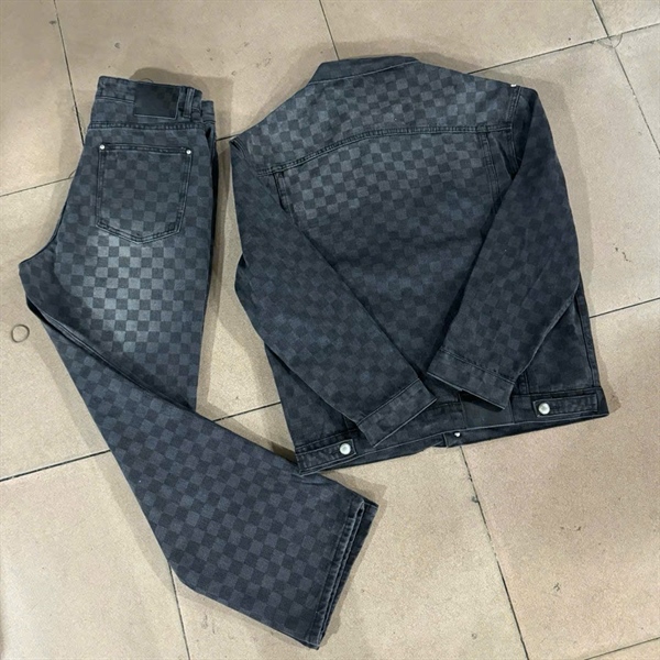 JEANS LV DAMIER – BLACK
