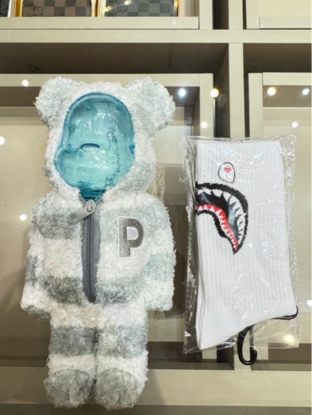 TẤT BAPE LOGO – WHITE