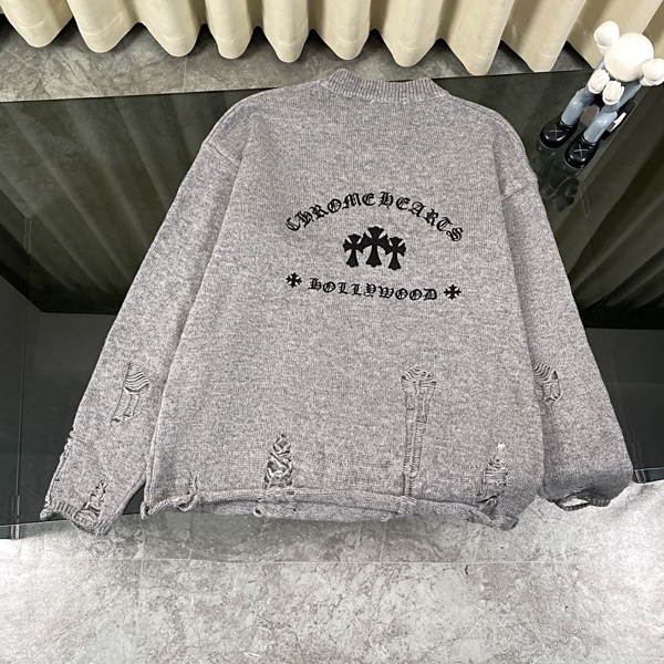 ÁO LEN CHROME THÊU – GRAY