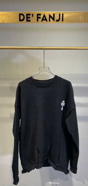 ÁO LEN CHROME THÊU – BLACK