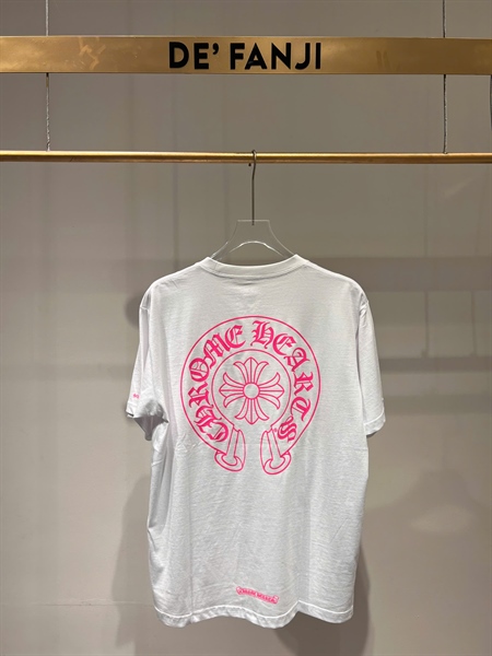 T-SHIRT CHROME LOGO PINK – WHITE