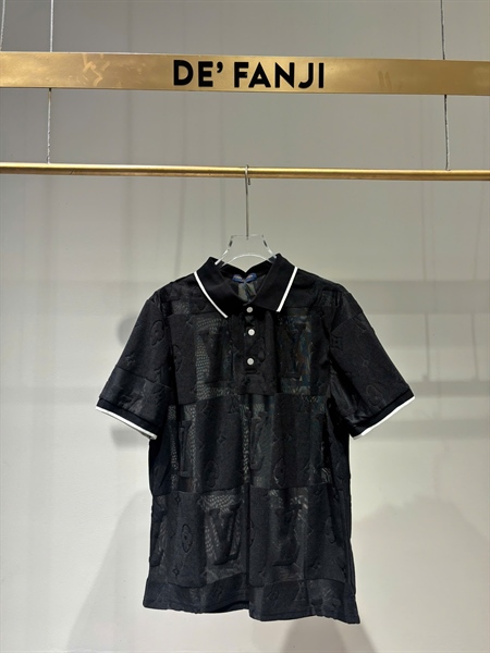 POLO LV LOGO THÊU – BLACK