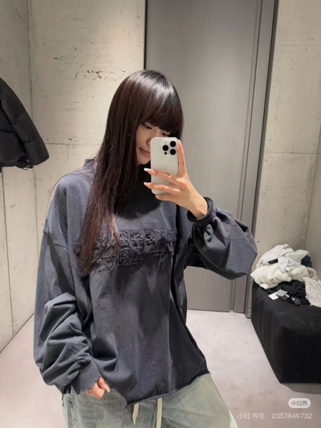 LONG TEE BALEN THÊU – SMOKE