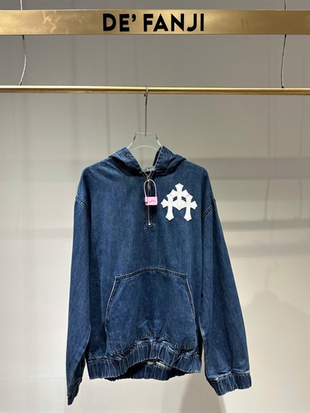 DENIM CHROME ZIP – BLUE