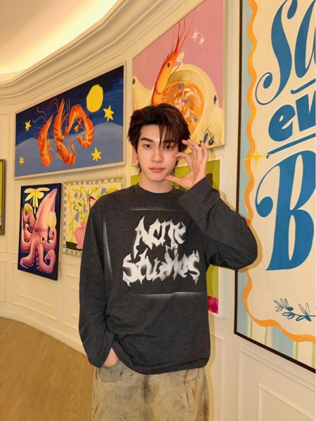 LONG TEE ACNE 3386 – BLACK