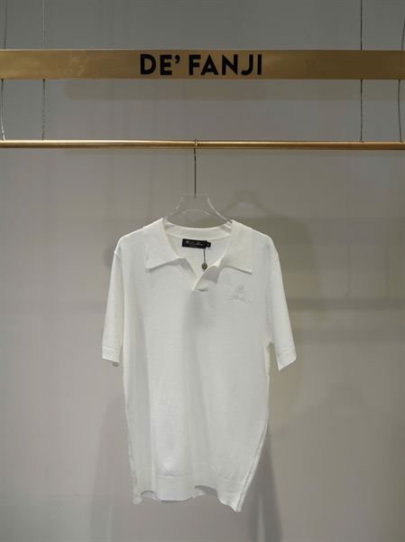 POLO LORO PIANA LOGO – WHITE