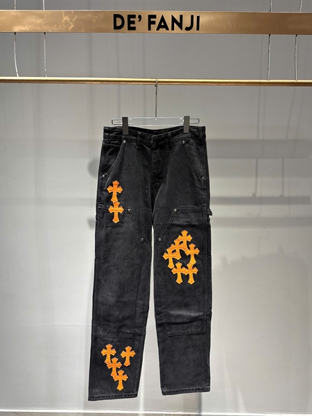JEANS CHROME BLACK ORANGE