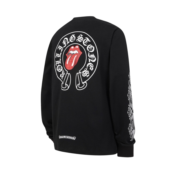 LONG TEE CHROME RL – BLACK