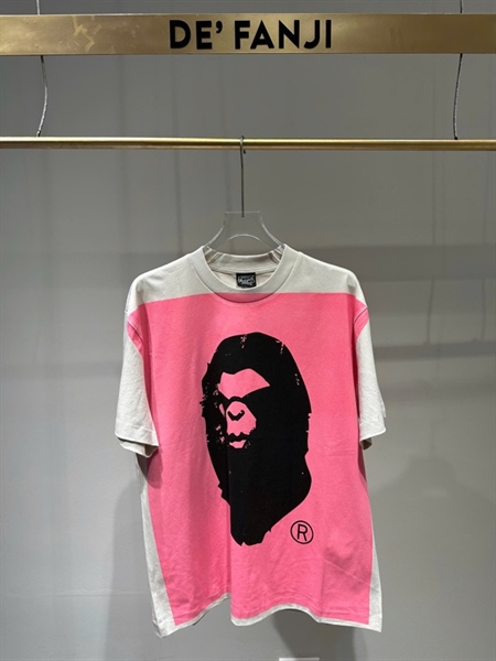 T-SHIRT SAINT X BAPE PINK