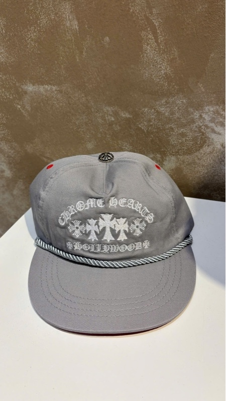 MŨ CHROME SLOGAN THÊU – GRAY