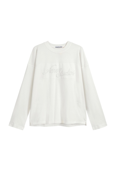 LONG TEE ACNE SLOGAN – WHITE