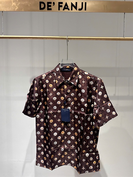 SƠ MI LV MONOGRAM – BROWN