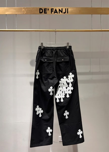 PANTS CHROME THÊU – BLACK