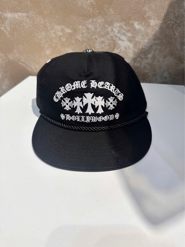 MŨ CHROME SLOGAN THÊU – BLACK