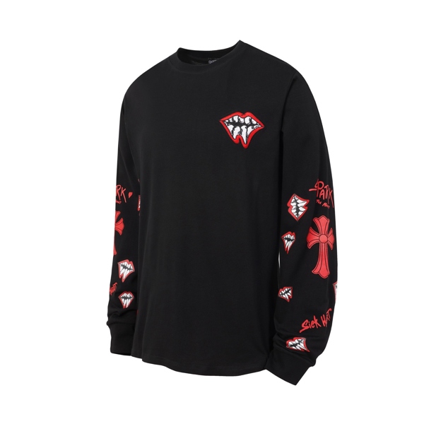 LONG TEE CHROME 2147 – BLACK